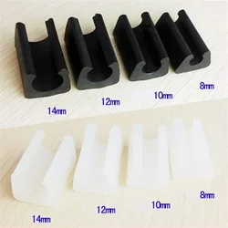 10PCS Chair Foot Bumper Damper Stool Chair Leg Pipe Clamp Floor Protector Anti-front Tilt U Shaped Floor Glides Tubing Caps