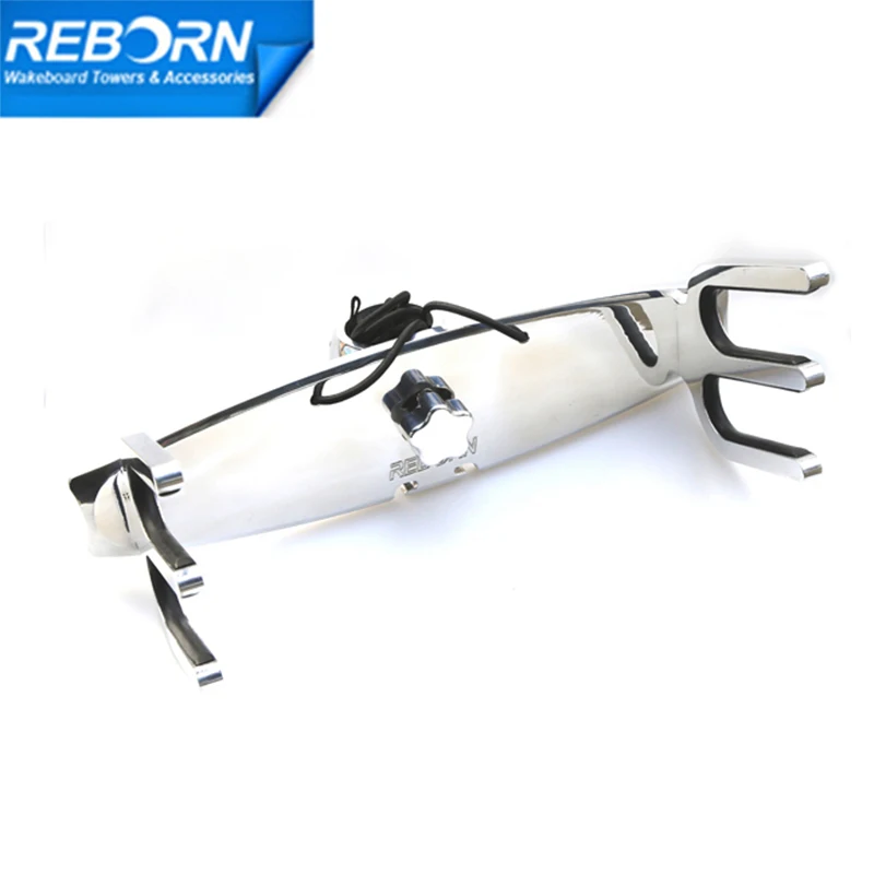 

Reborn Pro Quick Release Waterski Rack, Wakeboard Tower Rack, Polished