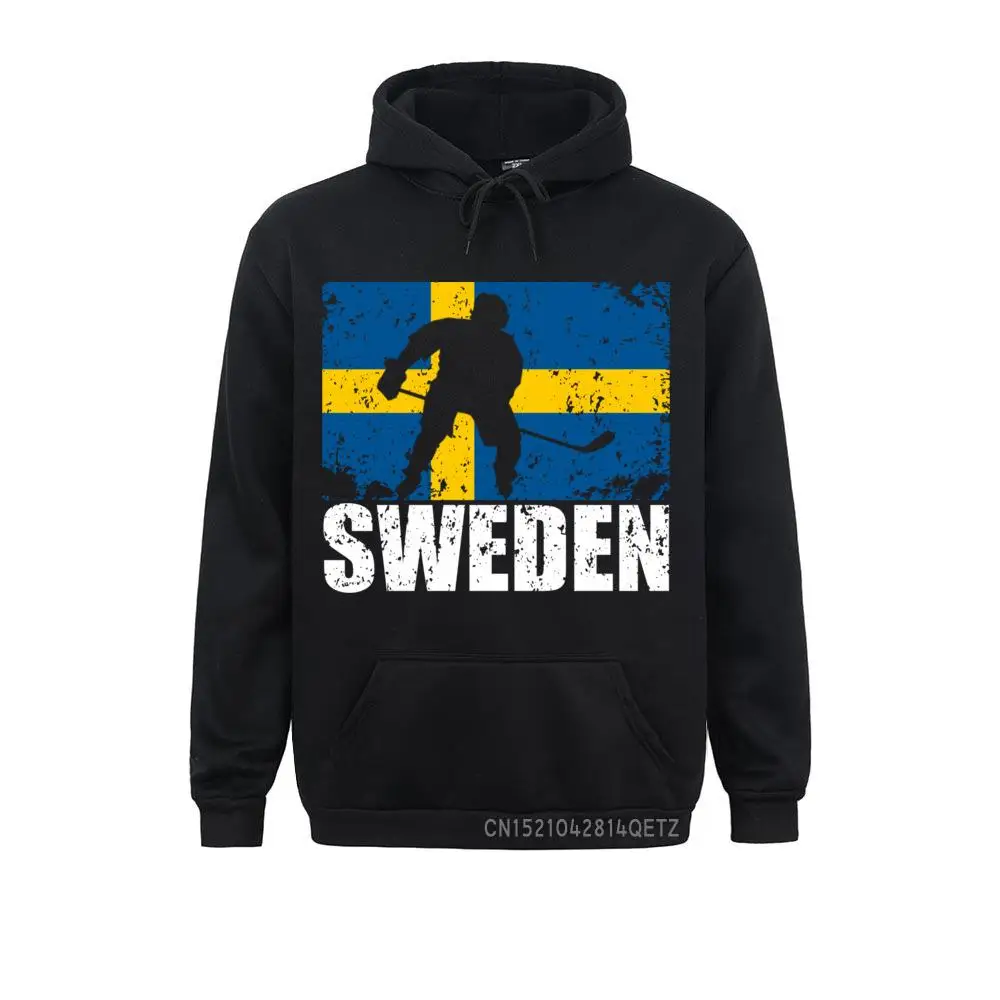 Hoodies Hari Ibu Kaus Pria Tertekan Hoki Swedia Hoodie Bendera Swedia Pemain Kipas Tee Desain Pakaian Khusus