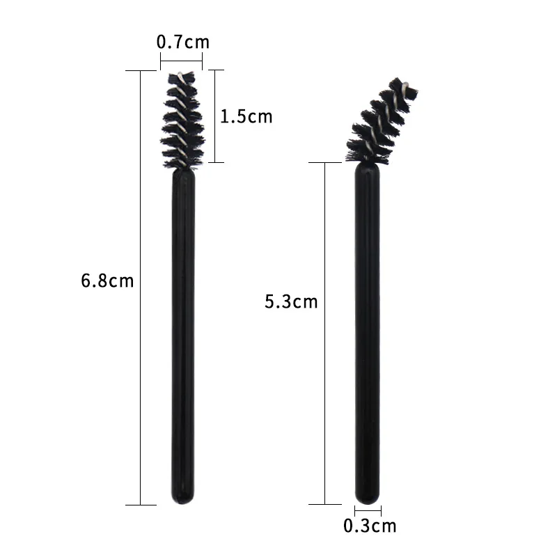 HOT 50 Pcs Disposable eyelash brush Short mini eyelash comb Eyelash Extension eyebrow brush Eye Lashes Cosmetic makeup tool