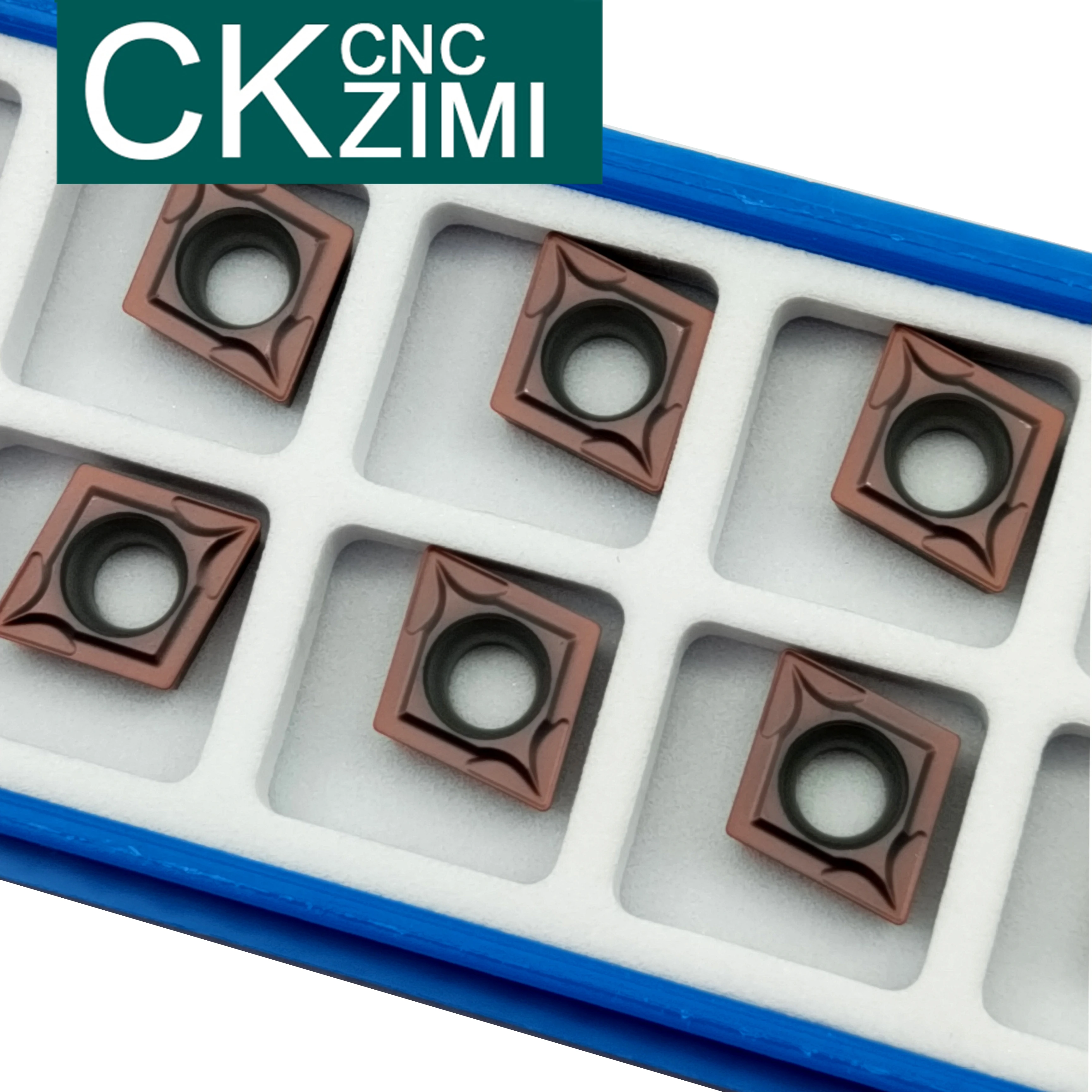 10 Chiếc CCMT09T304 CCMT32.51carbide Chèn Nội Bộ Dụng Cụ Xoay Mặt Cấp Cối Xay Tiện Dụng Cụ CCMT Dao Phay CNC Công Cụ