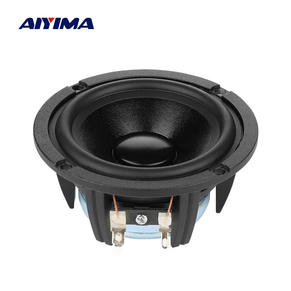 

AIYIMA 3.5 Inch Audio Portable Speaker 4 8 Ohm 20W HIFI Full Range Frequency Midrange Neodymium Loudspeaker Home Theater DIY 90M