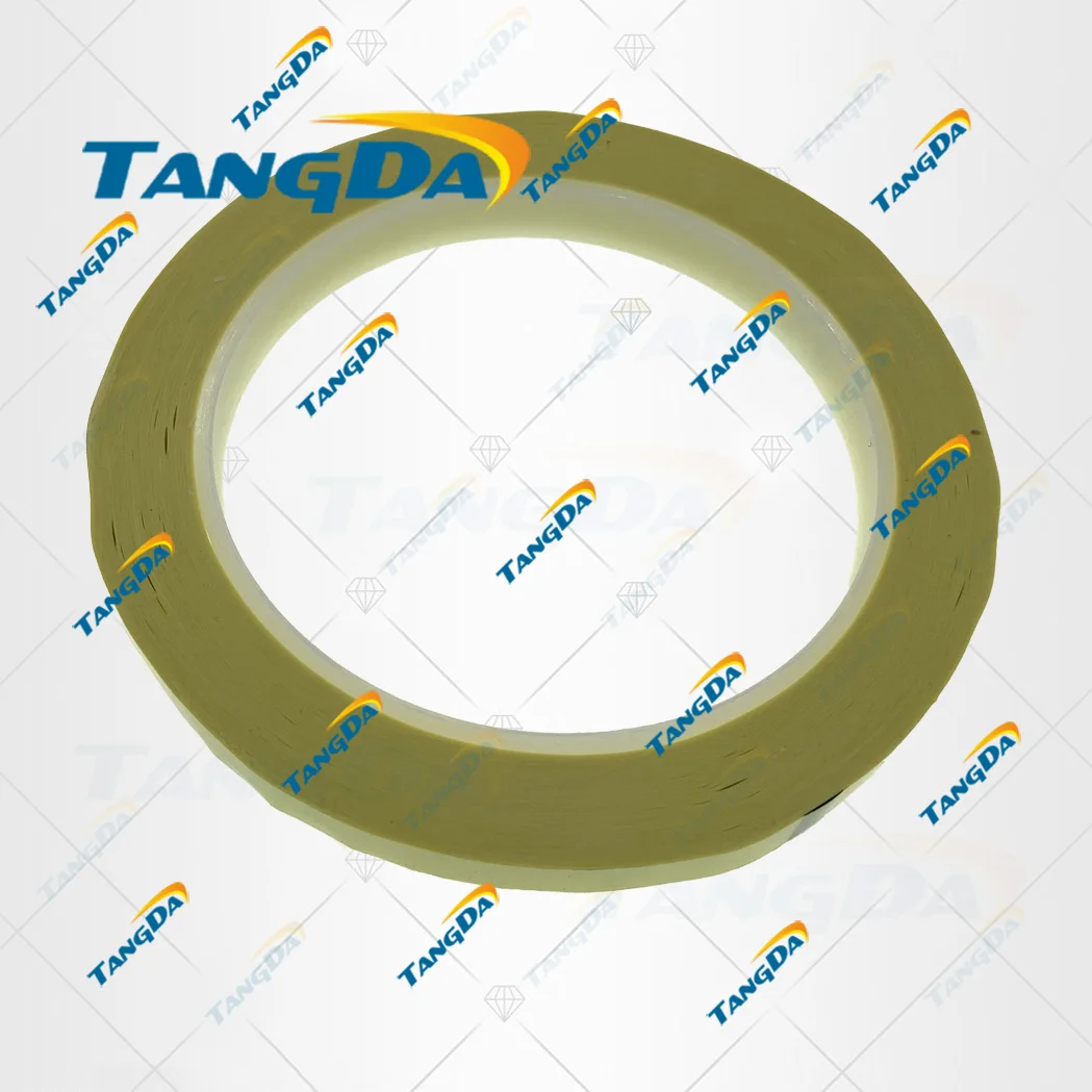 TANGDA 10mm*70M ,70meter Yellow PET High Temperature Withstand Insulate Anti-Flame Adhesive Mylar Tape for Transformer Coil Wrap