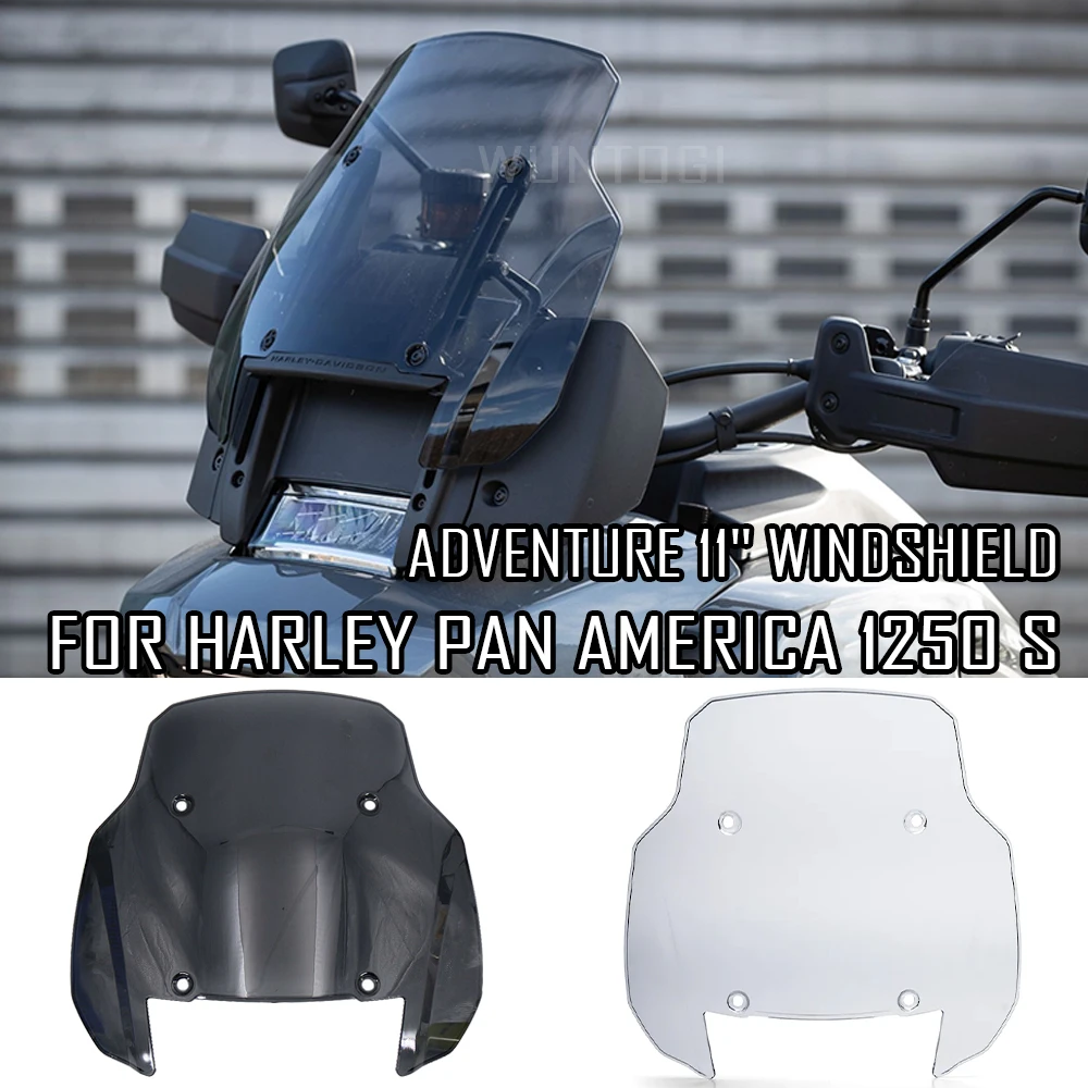 NEW Motorcycle Windscreen Windshield Deflector Protector Wind Screen FOR HARLEY PAN AMERICA 1250 S PA1250 S PANAMERICA1250 2021