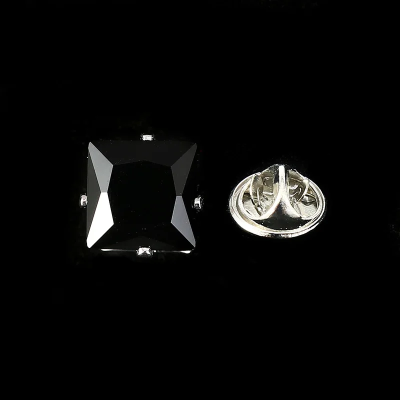 Mini runde Kristall-Brosche, Anstecknadeln und Broschen für Damen und Herren, Anzug, Hemdkragen, Anstecknadel, Luxus-Schmuck, Bekleidungszubehör – Detail 3