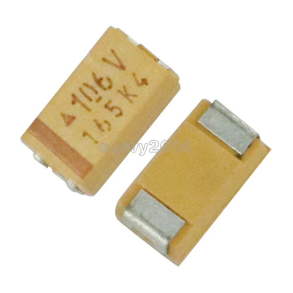 Condensatori al tantalio 5PCS 10UF 35V C6032 Tipo C Precisione Condensatore al tantalio SMD 6032 Chip
