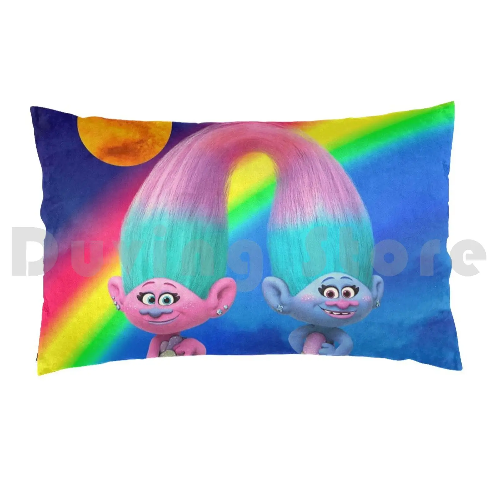 Trolls Poppy And BranchPillow case Trolls Poppy And Branch Trolls Poppy And Branch As Humans Trolls 2 Poppy And