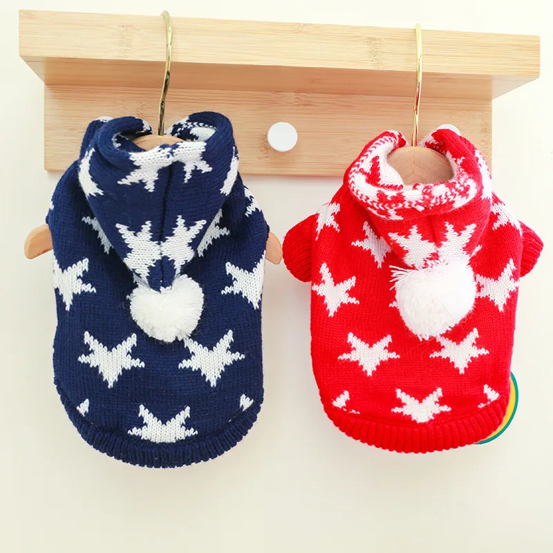 

Pet Dog Clothes Warm Winter Jumpsuits Magic Star Sweater Warm Hoodies Dog Coats Dog Parkas for Small Dog Outfit Product Apparel