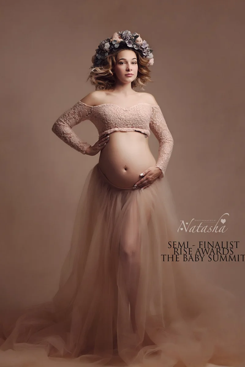 Sexy see Thru Maternity Tulle Skirt Maternity Photography Tulle Skirts Pregnancy Long Tulle Photography Custom Made