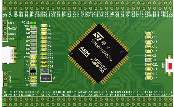 Материнская плата STM32F407ZET6, основная плата большой емкости, New F407, минимальная система Zet6, макетная и обучающая плата