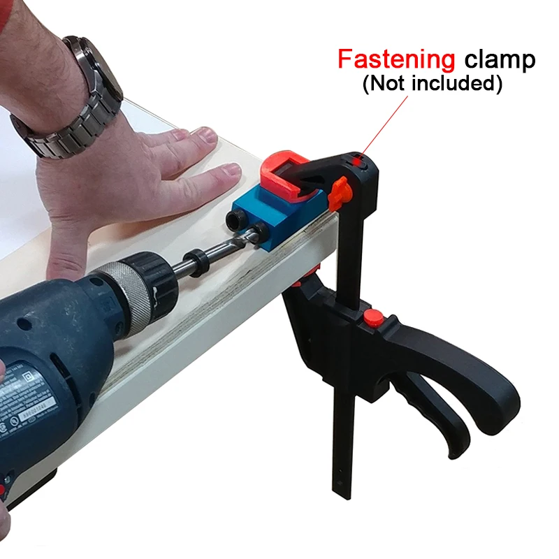 Sistema di foratura per fori tascabili guida di perforazione sostituibile 6/8/10mm angolo di centraggio angolo di foratura localizzatore di fori strumenti di giunzione del legno