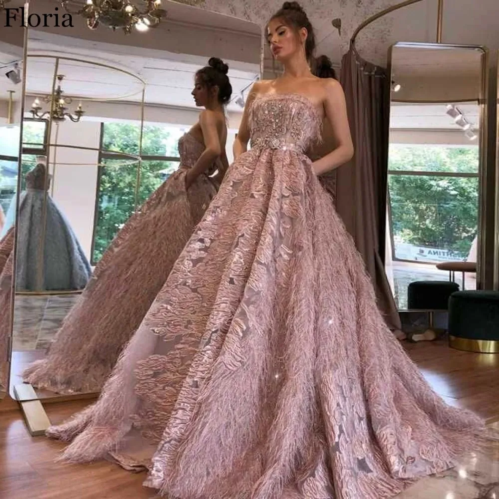 

2020 Luxury Beading Celebrity Dress A-Line Long Middle East Prom Dress Party Turkish Special Evening Gowns Robe de soiree