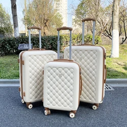 New fashion travel luggage universal wheel ins popular 20/24/26 checked trolley suitcase 20-inch boarding password luggage