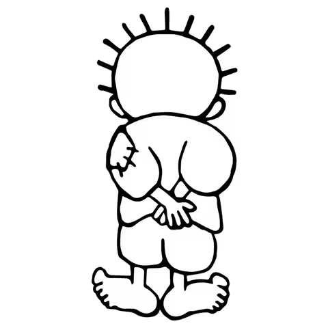 Funny Handala Hanzala Personality Car Sticker Automobiles Motorcycles Exterior Accessories Vinyl Decals for Honda Lada Bmw Audi