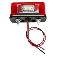 12V 24V Car Led License Number Plate Light Lamp Universal Led License Plate Car Truck Trailer Lorry Rear Tail Light Accessories