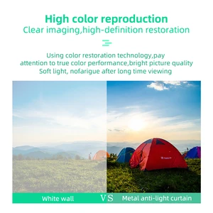 Salange Projector Screen 16: 9 Metal Anti Light Curtain Reflective Fabric cloth for yg300 xgimi h3 halo mogo xiaomi dlp projector 10 Main Sales Projection Screen - №3