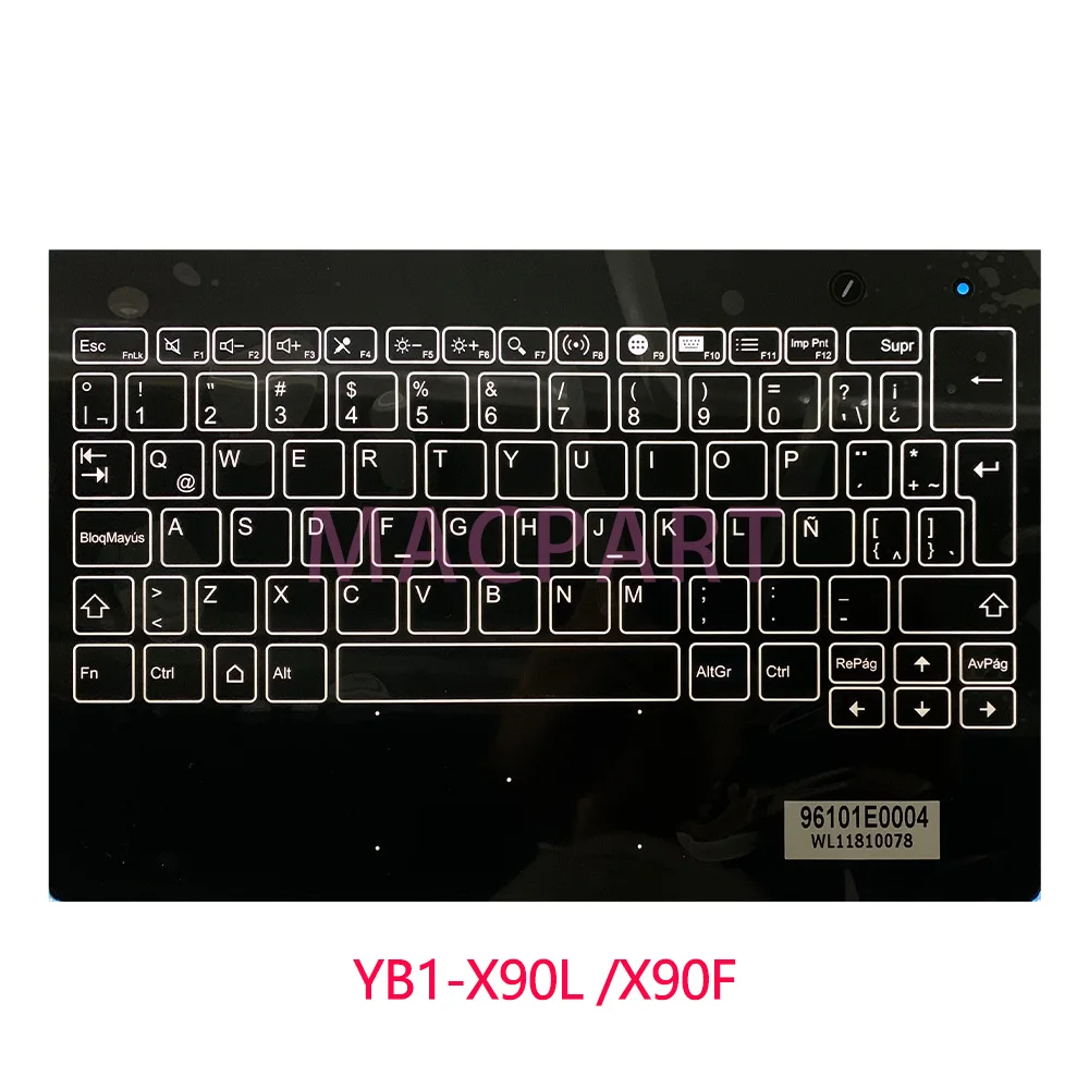 Imagem -02 - Teclado Original para 10.1 Lenovo Yoga Livro Yogabook Yb1-x90l Yb1-x90f X90 Apoio para as Mãos Topcase Capa Teclado de Toque Novo