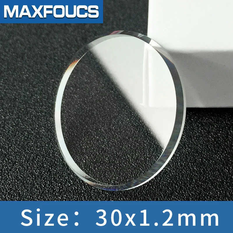 30x1.2mm For Seiko Flat Mineral Glass With Big Chamfer Crystal Watch Glass Watch Part Replacement Parts White (No Ar)