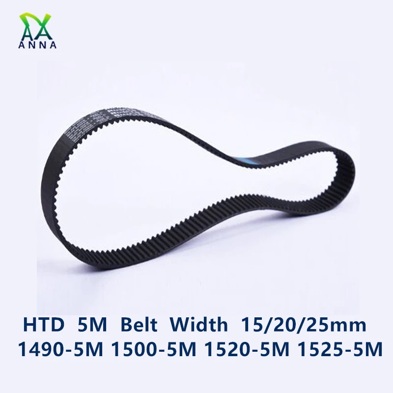 

HTD 5M synchronous Timing belt C=1490/1500/1520/1525 width 15/20/25mm Teeth 298 300 304 305 HTD5M 1490-5M 1500-5M 1520-5 1525-5M