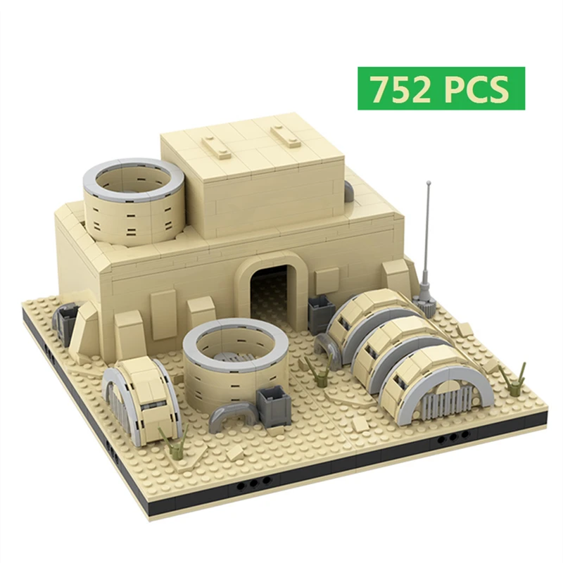 

752pcs Desert Power Plant for a Modulars Tatooines House Villa MOC-56069 Building Blocks Bricks DIY Model Toys For Kids Boy Gift