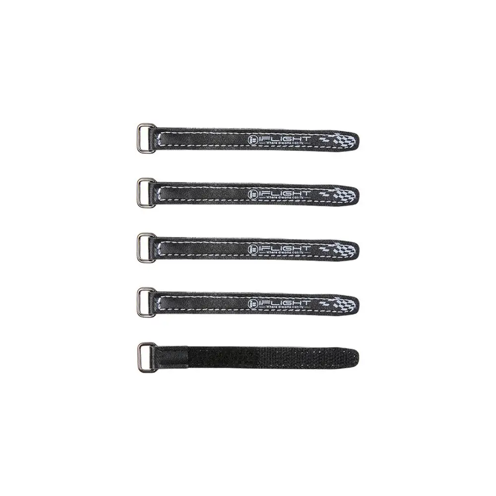 

5pcs iFlight 10mm width 10x130mm/10x150mm/10x100mm Microfiber PU Leather Battery Straps/Non-slilp Strap Belt Iron buckle for FPV