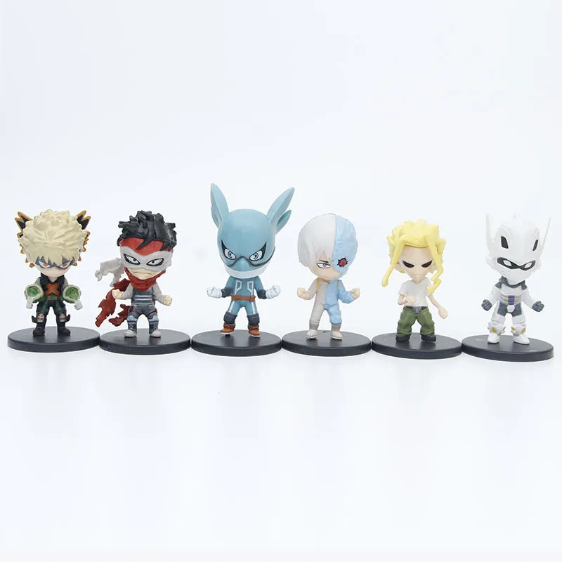 12pcs/set 7cm Anime My Hero Academia Anime Figure Midoriya Izuku Action Figure demon slayer Figurine Collectible Model Toys