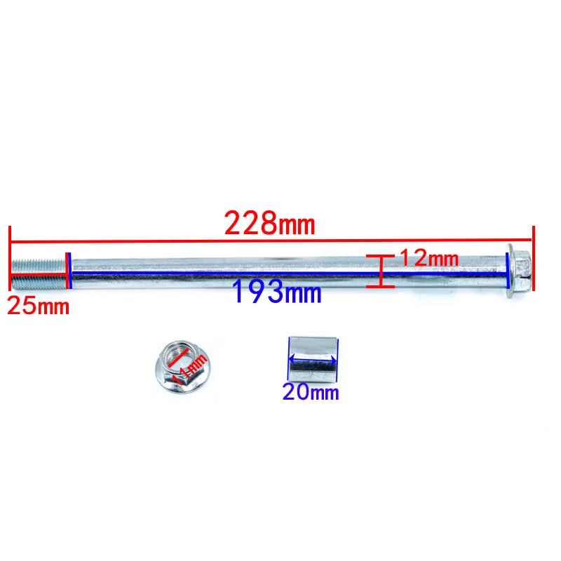 Front Wheel Axle Or Rear Rims Axle For Mini Trail Bike DAX Z50A Z50R Z50J Z110 Z125