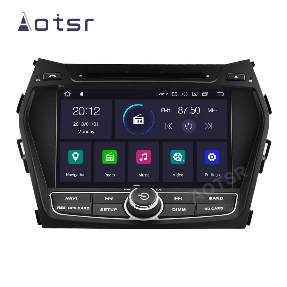 Android 14 Car Radio For Hyundai IX45 Santa Fe 2014 - 2018 Central Multimedia Player GPS Navigation Apple carplay DSP BT 4G