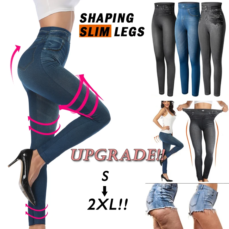 Miss Moly Leggings da donna slim alla moda Leggings jeans in denim sintetico Leggings estivi con stampa sexy Pantaloni a matita casual Pantaloni fitness