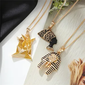 Antike ägyptische Pharao -Halskette von Anhängern, Kristallschimpf 10 westliche Hauptverkäufe - №5