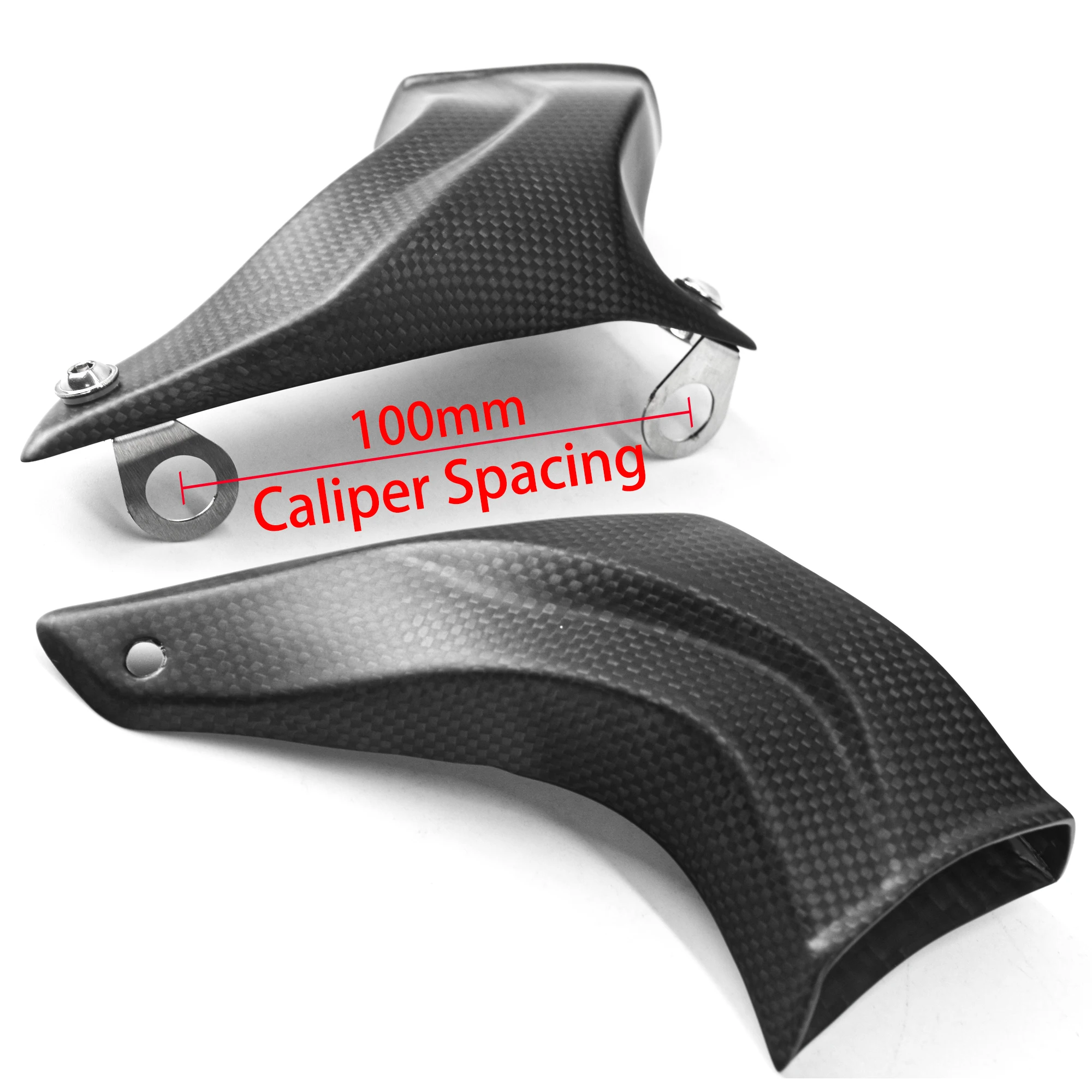 Motorcycle Brake Ducts Air Cooling kit Carbon Fiber Caliper spacing 100mm Applicable to all Bikes