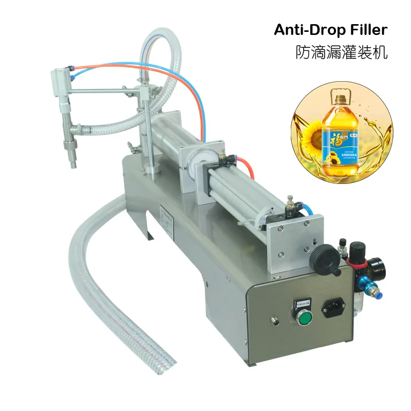 Anti-Drop Filling Machine for Liquid Stuff Pneumatic Piston Filler Semi-auto Bottling Equipment All range Filler with Airtac cyl