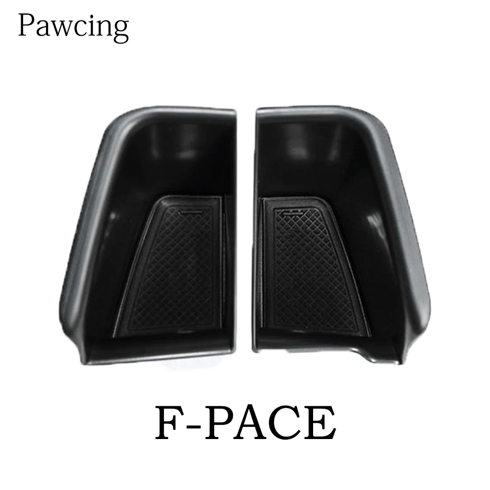 2pcs Car Front Door Handle Storage Box Organizer Container Holder For Jaguar XJ XE F-PACE XF 2009-2015 Car Interior Accessories