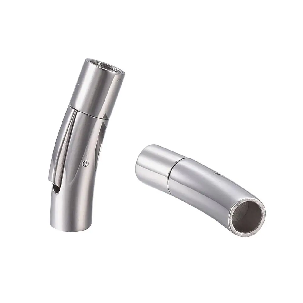 10 Sets Column Magnetic Clasps Matteor Stainless Steel Clasp Bracelet Connector Magnet Buckle Kits for DIY Jewelry Making