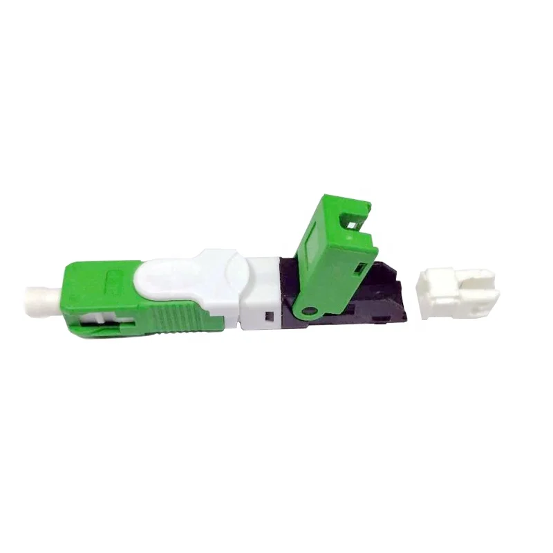 50pieces FTTH  SC APC Fiber Fast Connector Single Fiber optic quick connector SC Field Assembly Connector