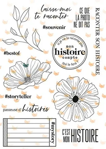 French Clear Silicone Rubber Stamp for DIY scrapbooking/photo album Decorative craft  178