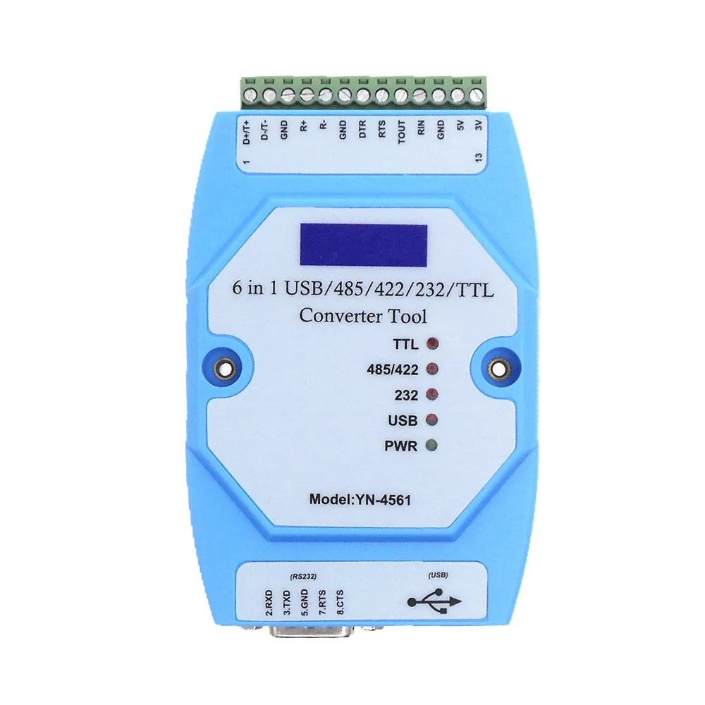 Sześcio-w-jednym moduł szeregowy CP2102 USB/485/422/232/TTL wzajemna konwersja szeregowa COM