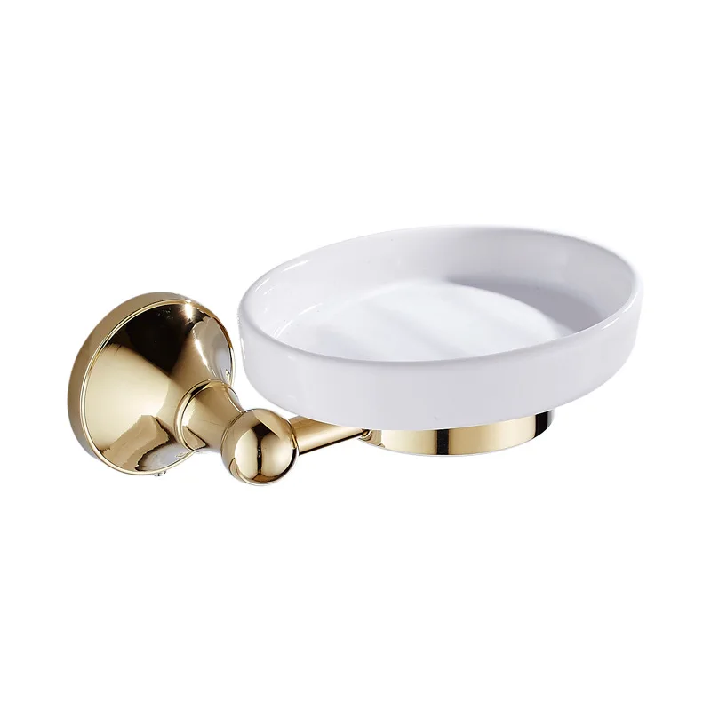 

Luxury Gold Color Brass Soap Dishes Soap Holder Brand Bathroom Accessories