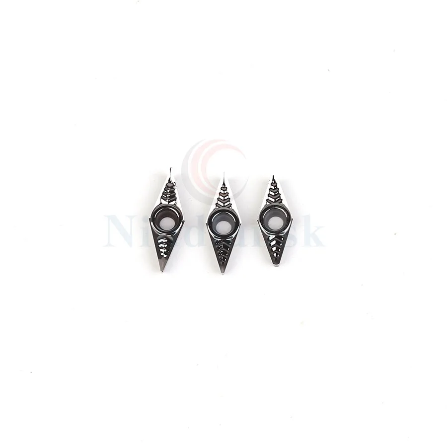 10 pièces VCGT110302 VCGT110304 AK N01 VCGT110308 AK N01 insert De Coupe pour l'aluminium, CNC tour outil de finition lame en carbure de Tungstène
