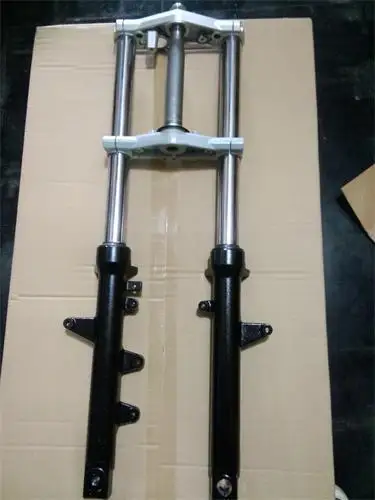 

For Li Chi Haojue Suzuki GW250 front shock absorber assembly fork assembly plate steering column assembly down together