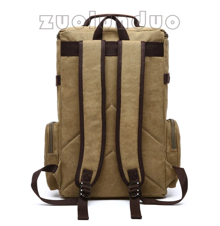 Männer Rucksack Vintage Leinwand Rucksack Schule Tasche männer Reisetaschen Große Kapazität Rucksack Laptop Rucksack Tasche Rucksack – Detail 7