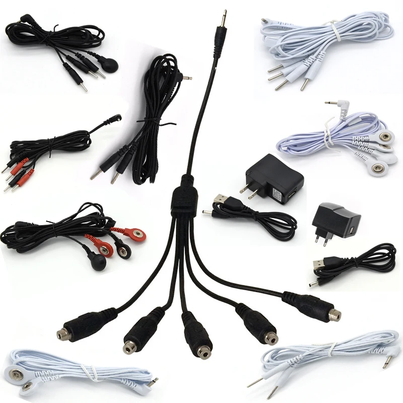 Electric Shock Wire Electro Stimulation Sex Toys For Electrical Set Electro Cable To Connect Therapy Massager Accessories Line