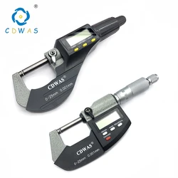 0-25 mm Electronic Outside Micrometers 0.001mm with Extra Large LCD Screen Digital Micrometer Electronic Digital Measure Tools