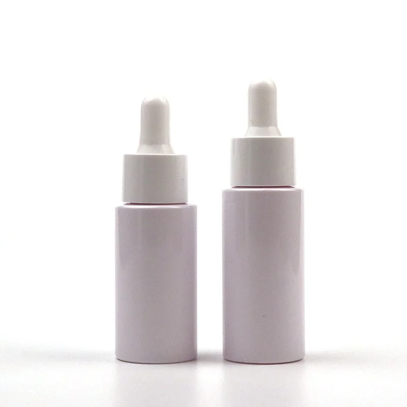 

20ml 30ml Empty Plastic PET Dropper Bottle White Serum Drop Pipette Bottle Makeup Refillable Essential Oil Dropper Bottle 50pcs