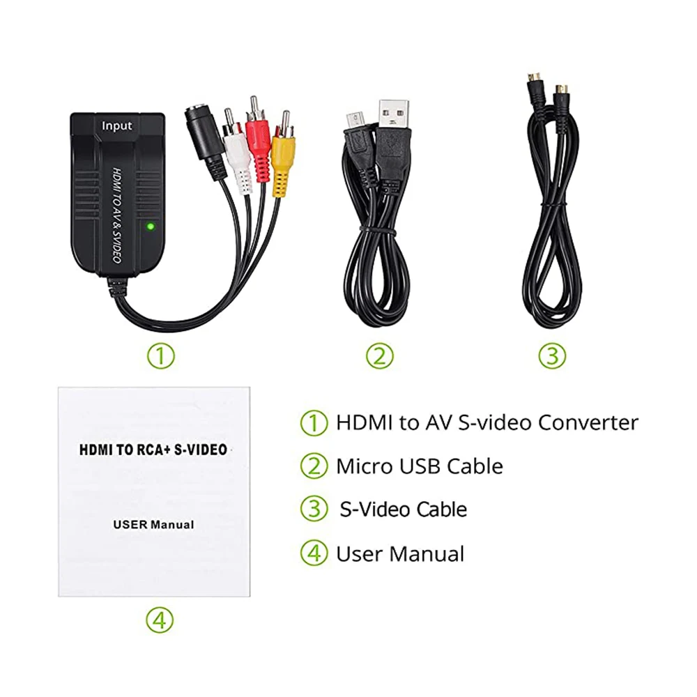 HDMI na AV S-konwerter wideo NTSC PAL HDMI na męski Composite CVBS RCA R/L Stereo Audio + kobiet S-Adapter wideo