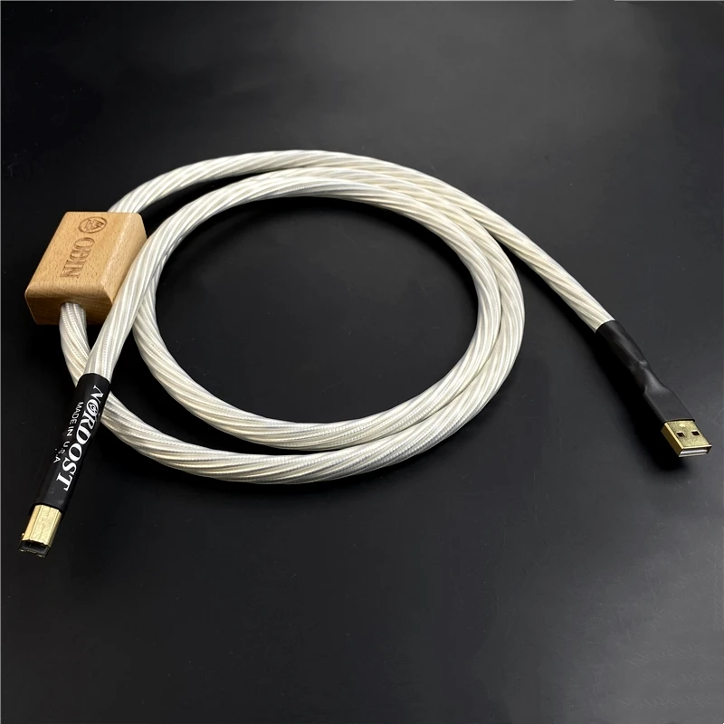 

Nordost Odin Decoder DAC Data Cable HiFi Audio Line Silver Plated Type A to B USB Sound Card Digital Cables