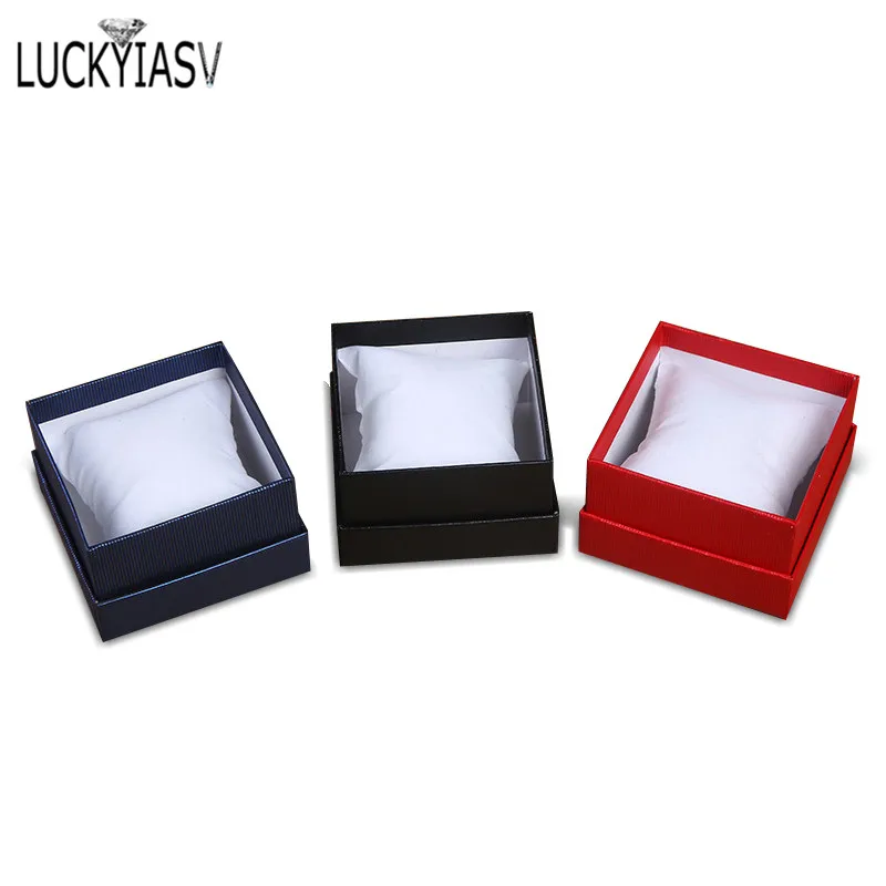 Paper Watch Box Present Gift Boxes Practical Jewelry Box for Bracelet Bangle Earrings Carrying Cases for Wholesales