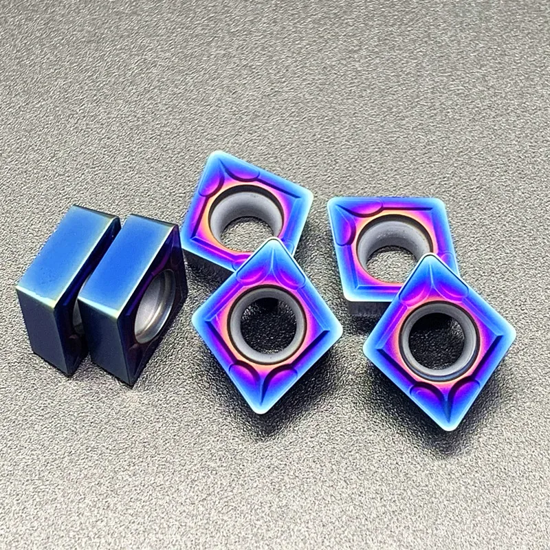 عالية الجودة 10pcs CCMT09T304 CCMT09T308 LY7010 أداة تحول الداخلية ، نانو الأزرق عززت كربيد أداة القطع