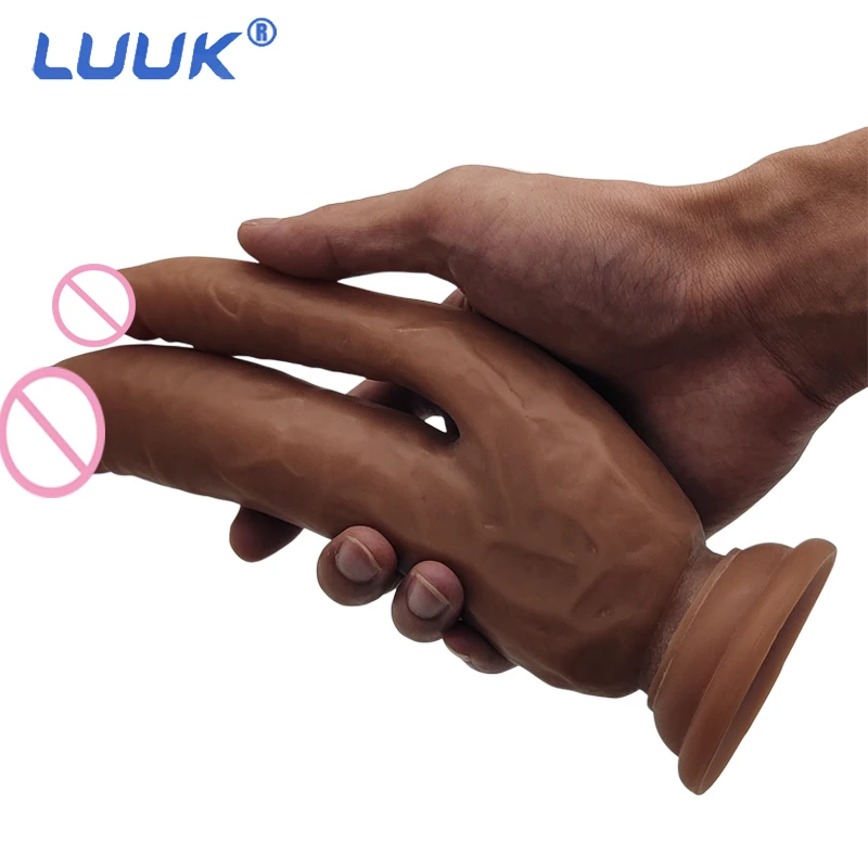 LUUK Double Head Dildo Skin Feeling Realistic Penis  G-Spot Stimulation Vaginal Sex Toys for Women Female Masturbator Sex Shop