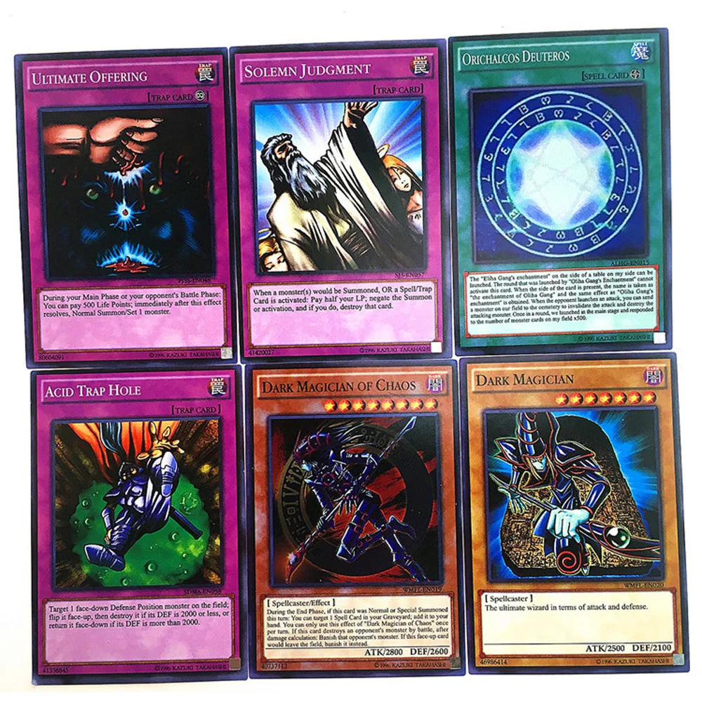 Dark Magician Anime Yugioh Collection Rare Cards Box Yu Gi Oh Playing Game Trading Battle Collectibles Cards for Child Gift Toys